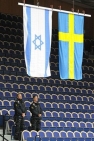 Flags of Israel and Sweden