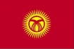 The flag of Kyrgyzstan