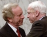 Lieberman and McCain during a friendly moment.