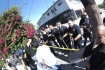 Police and medical marijuana protesters