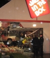 Vehicle in police chase that crashed into Jack in the Box, Portland Oregon Thanksgiving Day 2008