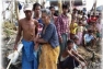 Survivors of Cyclone Nargis in the aftermath of the disaster.