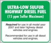 New Diesel rules