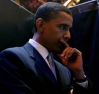 Barack Obama in a serious moment