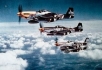 Flight of P-51 Mustangs