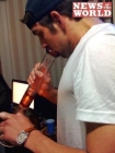 The photo of Michael Phelps with a water pipe or 