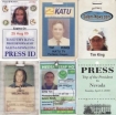 News ID issued to writer/photographer Tim King over the years.