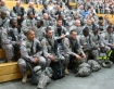 U.S. soldiers enroute to Iraq last summer, photographed in the Atlanta Airport.