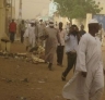 Protest in Sudan following rigged U.S. sponsored elections that saw a genocidal dictator stay in office.