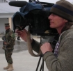 Tim King records a news story in Kabul