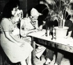 US Army personnel help with routine checking and examination of hostesses and prostitutes during WWII