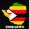 Zimbabwe flag and map