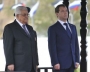 Russian President Dmitri A. Medvedev and Palestinian Authority President Mahmoud Abbas