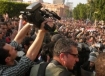 Pro-Democracy demonstrators in downtown Cairo 27 January 2010