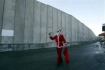 Santa on a street with no name, in the little town of Bethlehem. Claire's Tomb [home and business] are at the end of the alley. 