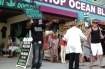 Man outside a medical marijuana dispensary on Venice Beach in Los Angeles