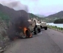 Burning US HUMVEE in Afghanistan