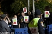 Police besieging event commemorating the Nakba, Tel Aviv, Israel