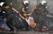 Greek police abuse pro-Gaza protestor