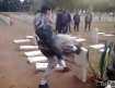 Salafist Islamic militant- the same side funded by the west in taking out Libya's national leader, yanks WWII grave from ground at British Commonwealth World War Cemetery.