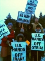 US protest against war in Syria and Iran