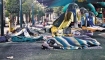 Sudanese and Eritrean refugees sleeping in Levinsky Park. Photo by Hadar Cohen haaretz.com