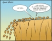 Lemmings headed off a cliff