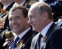 Russian President Dmitry Medvedev  and Prime Minister Vladimir Putin 