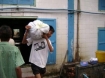 Min doing relief work in his native Burma