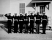 A group of the black volunteers in their dress uniforms, May 1943. (Photo by Roger Smith) Public Domain - The Montford Point, Camp LeJeune Marine Corps Base.