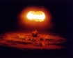 nuclear bomb exploded from balloon; known as Operation Plumbbob /STOKES Event at the Nevada Test Site