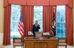 President Barack Obama talks on the phone with Solicitor General Donald Verrilli in the Oval Office, after learning of the Supreme Court's ruling on the “Patient Protection and Affordable Care Act,” June 28, 2012. (Official White House Photo by Pete S