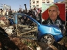 Photo of blue Opel struck by Israel