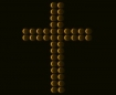 Cross made of pills