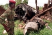 The wreckage of President Juvenal Habyarimana's plane.