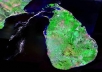 Sri Lanka satellite image 