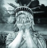 tatue of Liberty crying