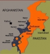 Map showing Pakistan and Afghanistan