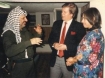 Alan and his wife Nicole in conversation with Chairman Arafat soon after the publication in 1984 of the first edition of Alan's book ARAFAT, TERRORIST OR PEACEMAKER?