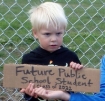 young protester