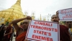 Monks in Burma have been on the warpath, so to speak.