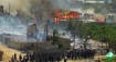 Mosque burning in Burma