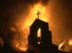 Burning church