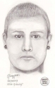 sketch of a male suspected of purchasing iPhone 5 models using counterfeit $100 bills