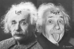 Einstein left and right brain