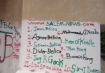 Salem-News.com writer's names on the separation wall in Gaza.