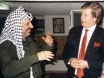 Alan Hart conversing with Yassir Arafat