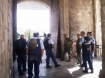 sraeli soldiers and police blocking Palestinians from one of the entrances to the old city in Jerusalem. Credit: Mel Frykberg/IPS