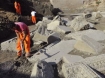 Workers search a site along the Via Flaminia in northern Rome where a mausoleum was found (AFP Photo / Andreas Solaro) 