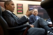 President Barack Obama, with Attorney General Eric H. Holder, Jr., holds a meeting with intelligence community leaders in the Situation Room of the White House, Jan. 8, 2014. (Official White House Photo by Pete Souza)